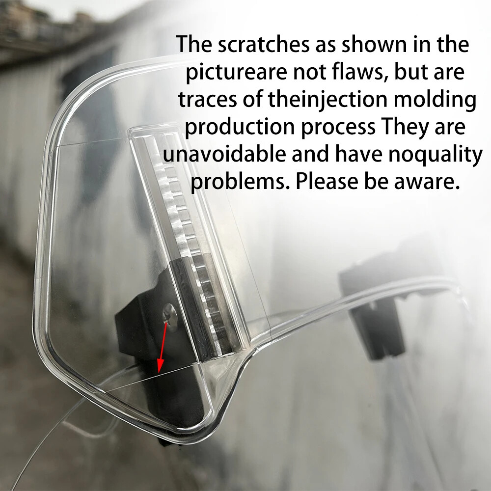 Clip On Motorcycle Windshield Extension Spoiler Wind Screen Deflector Universal