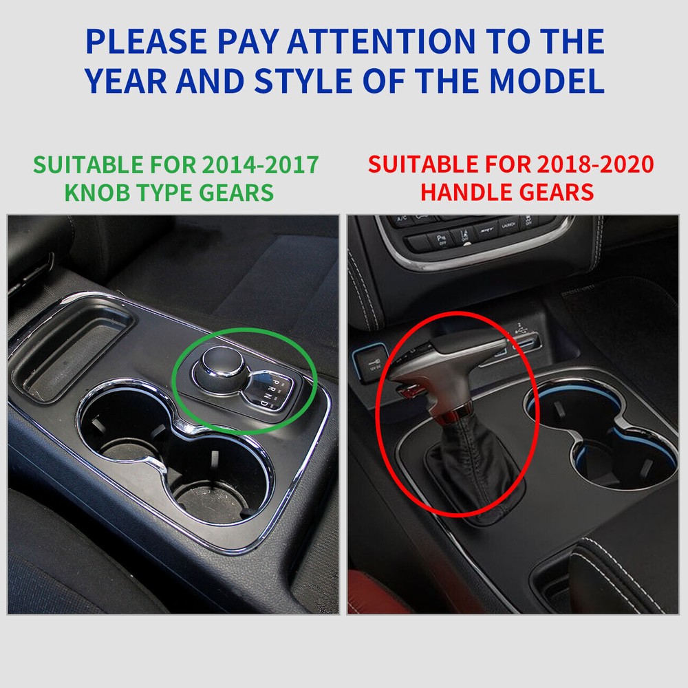 Carbon Fiber Central Control Gear Shift Panel Trim for Dodge Durango 2014-2017