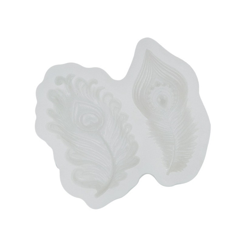 Peacocks Feathered Themed Silicone Molds For Dessert Efficient Crafting
