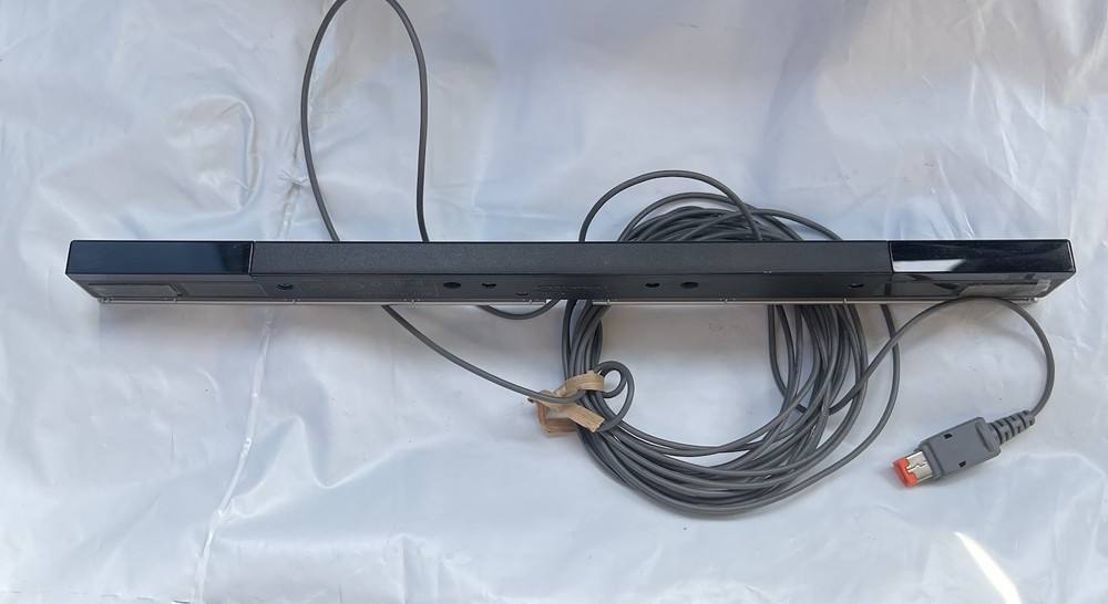 Nintendo RVL014 Sensor Bar - Black Untested + Extra New Bar Sensor Unbranded