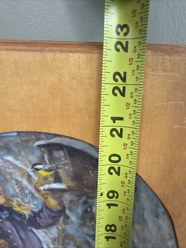 Wooden Double Plate Display Frame- Plates Included