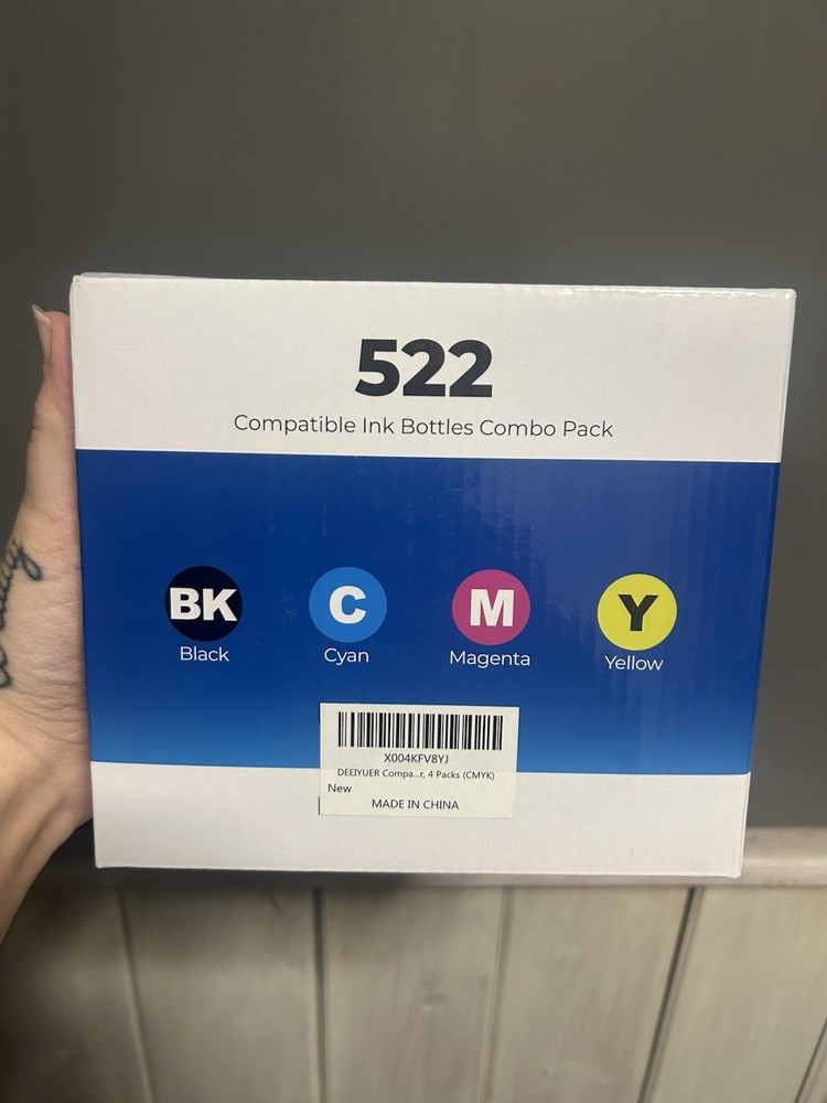 Ink Refill Bottles 4 Pack Black Cyan Magenta Yellow