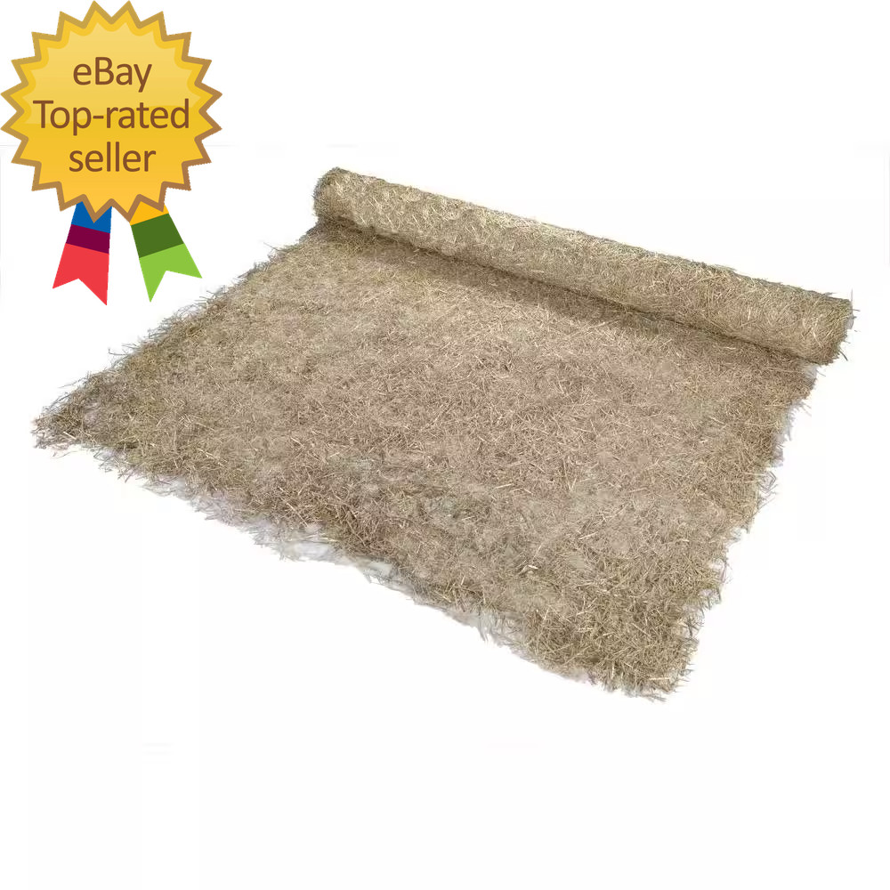 8 Ft. X 112.5 Ft. Polypropylene Single Net Straw Erosion Control Blanket