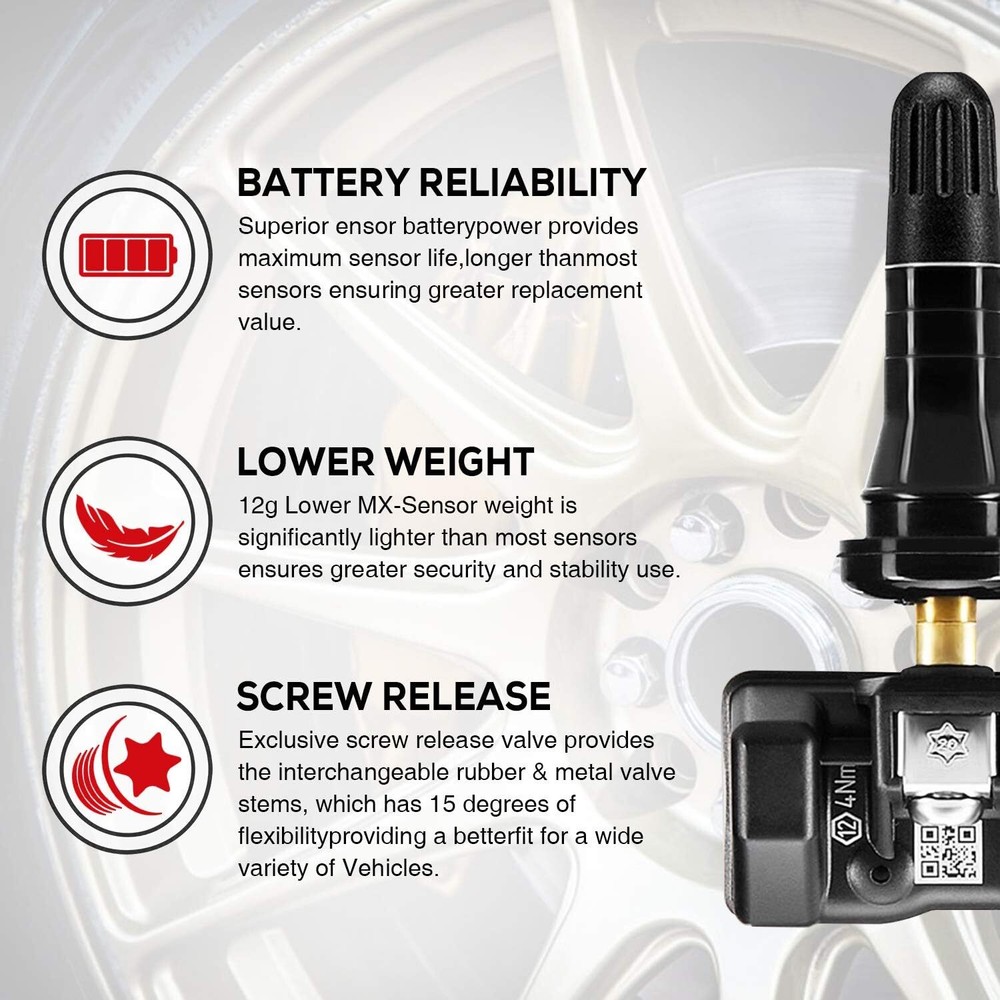 Autel MX-Sensor 2 in 1 Programmable TPMS Sensor for Universal Tire Pressure Tool