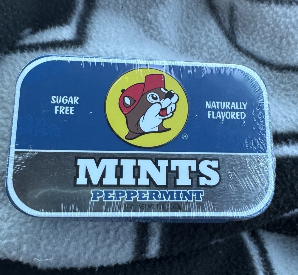 Buc-ee's Peppermint 50 Mints Per Tin:  Bucees Sugar Free | NIB GF
