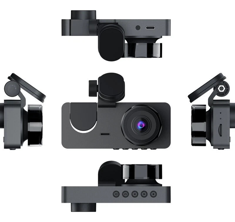 3 Camera Dash Cam Front Rear Inside - WITH WIFI- Video Recorder Night VisioN