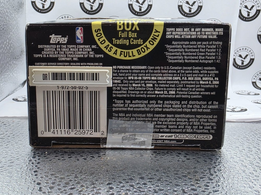 2005-06 TOPPS CHIPS SEALED BLASTER BOX - 20 CHIPS - VERY RARE - KOBE - LEBRON??