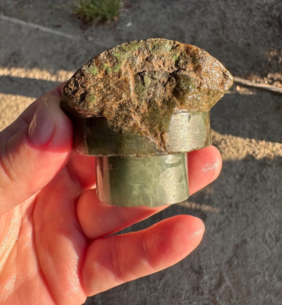 Old Stock Burmese Jadeite Rough, Core Drill, Cabbing/Lapidary