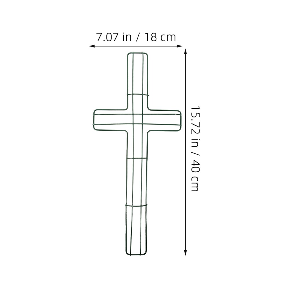 5 Pcs Wreath Macrame Ring Easter Door Cross Shaped Frame Wire Rings