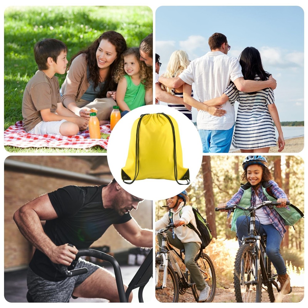 KUUQA 15 Pcs Drawstring Backpack Bags Bulk Drawstring Bag String Backpackpack...