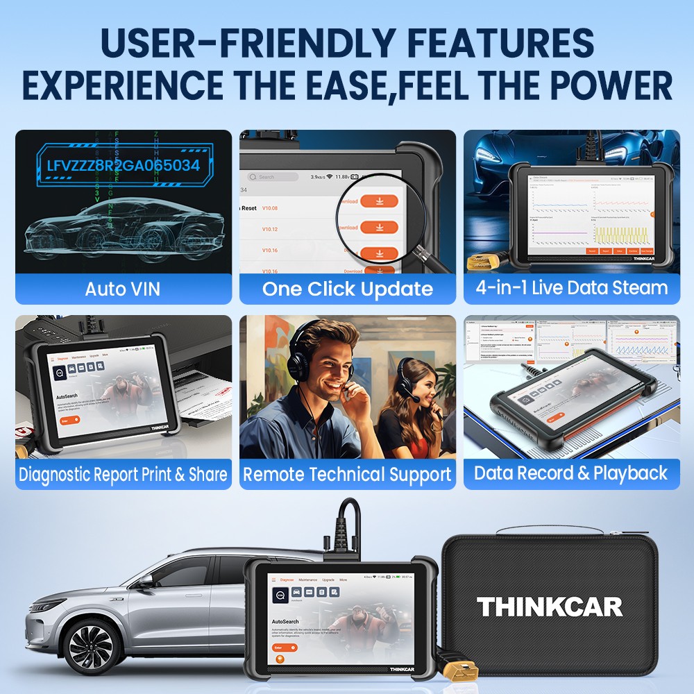 Thinkcar 689 Full Systems Car Diagnostic Scanner Tool CANFD & DOIP Active Test