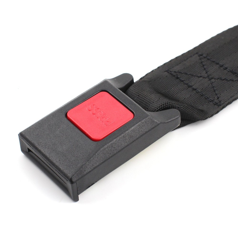 2 Pack Black Universal 2 Point Retractable Adjustable Car Seat Belt