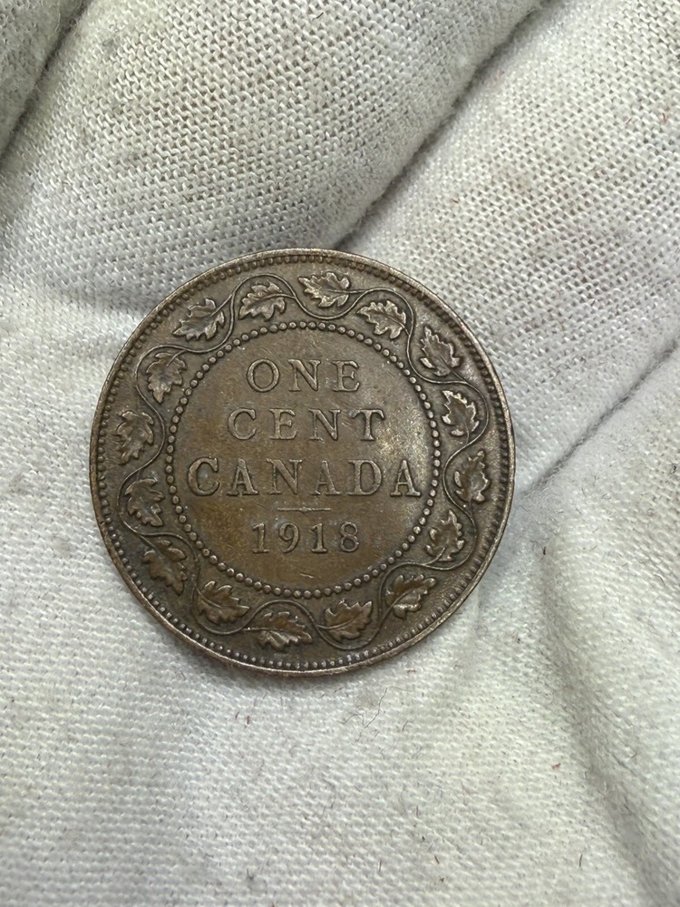 1918 Canada 🇨🇦 • Large One Cent • Better Grade H26