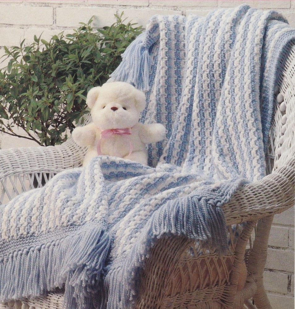 PRETTY Baby Bye-Bye Blanket/Crochet Pattern INSTRUCTIONS ONLY