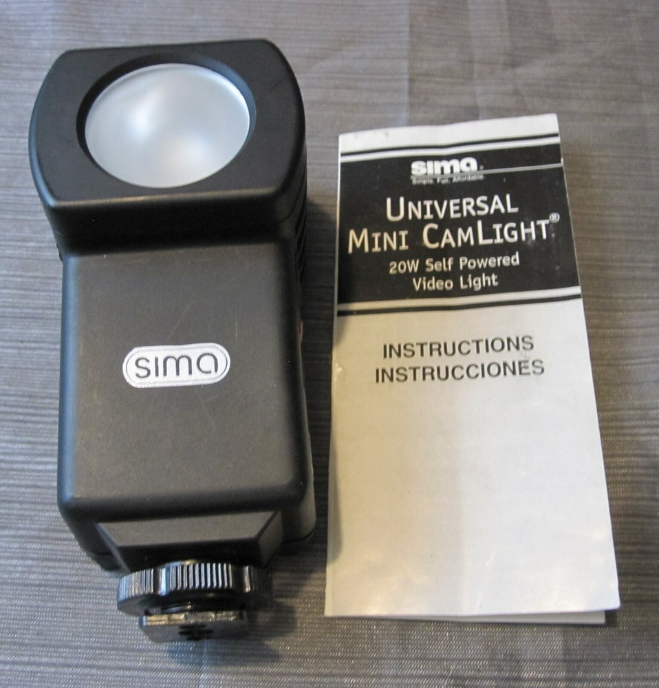 SIMA Mini CamLight Universal 20W Self Powered Video Camcorder Show Mount Light