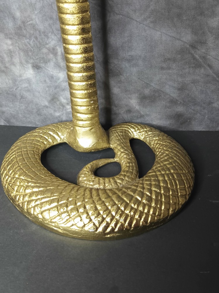 Cobra Brass Tone Figurine