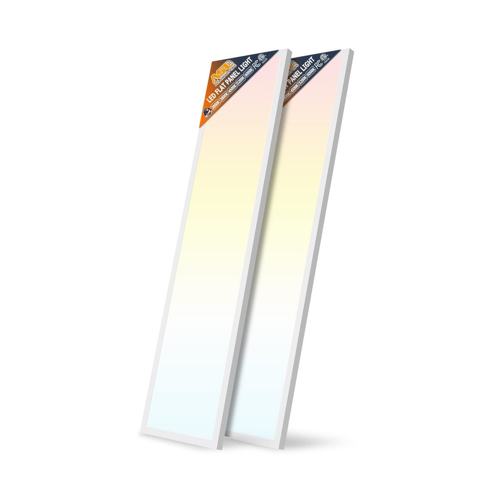 1x4 Led Flat Panel Light Surface Mount Ceiling Light, 5CCT 3000K/3800K/4500K/...