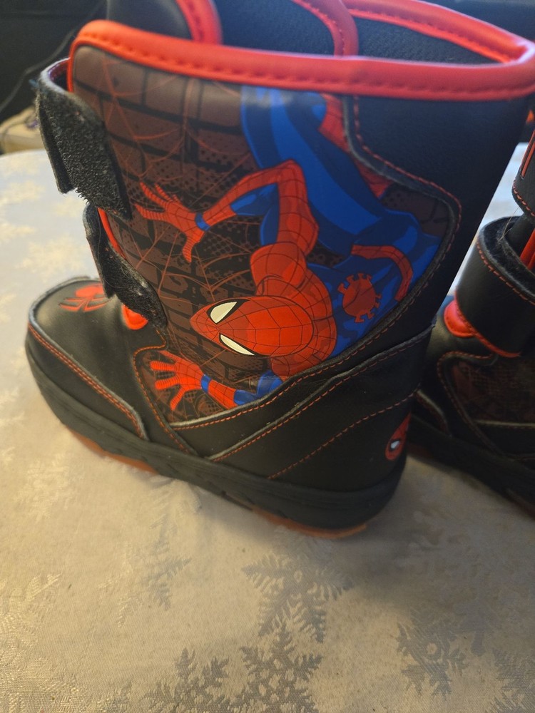 Marvel Spider-Man Boys' Winter Snow Boots Size 10