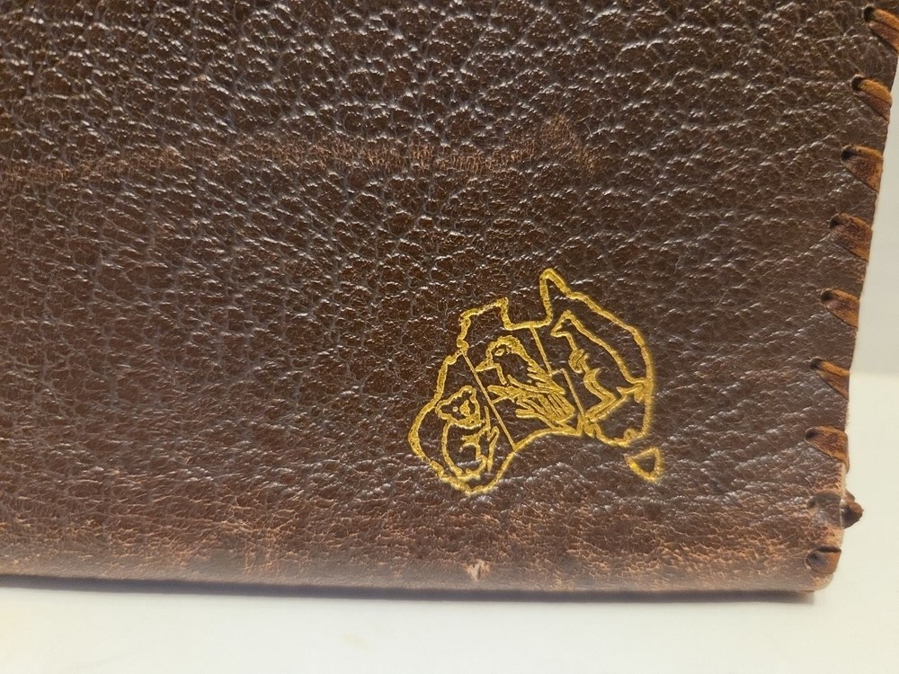 Vintage Leather Document Holder /folder / portfolio