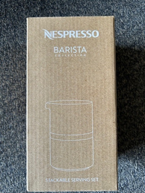 Nespresso Stackable Serving Set Barista Collection Sugar Bowl & Milk Jug (83)