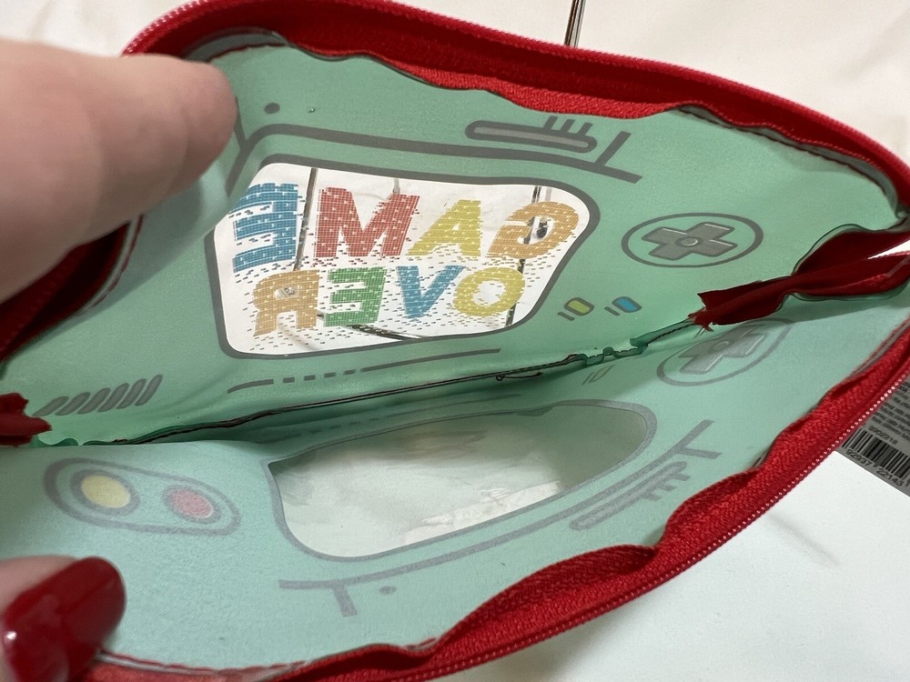 Game Over pvc pouch 5x9 with tags