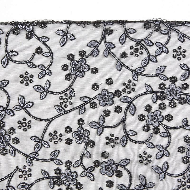 Chapel Veil with Tassels - Black