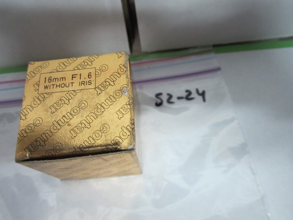 MICROSCOPE PART CAMERA LENS COMPUTAR TV 16 mm AS IS BIN#S2-24