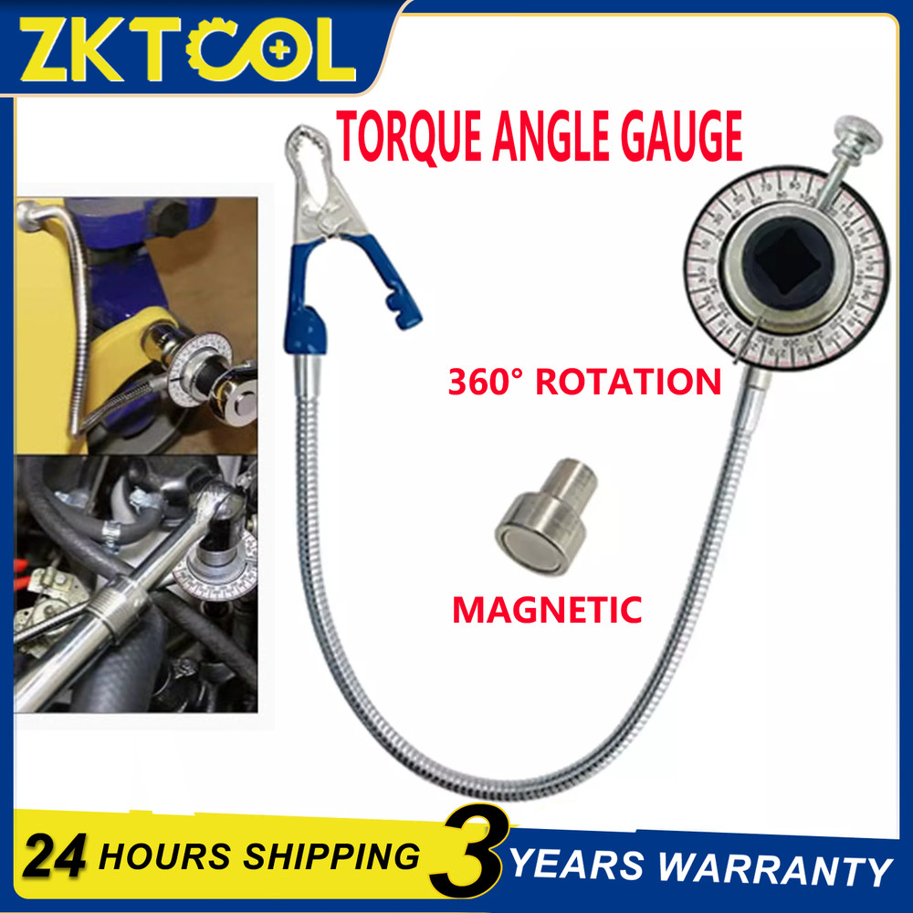 360° Angular Clip-On Torque Gauge 1/2" Drive Torque Meter Angle Torque Wrench