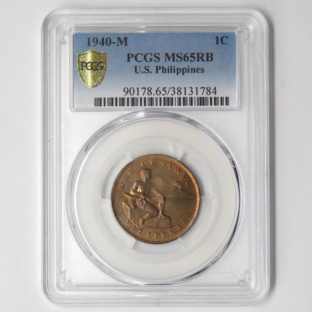 1940-M Philippines 1c MS65RB PCGS  28984