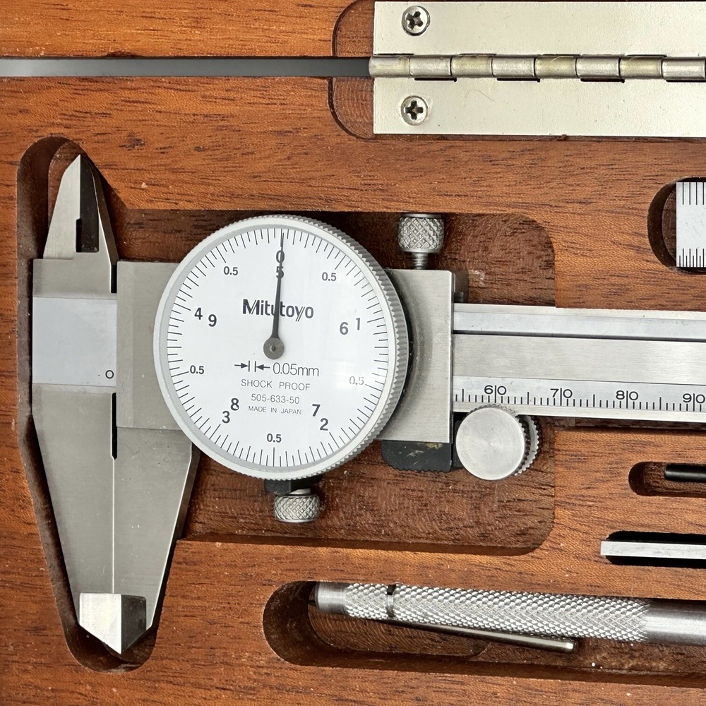 MITUTOYO TOOL KIT - IN MAHOGANY BOX - NEW