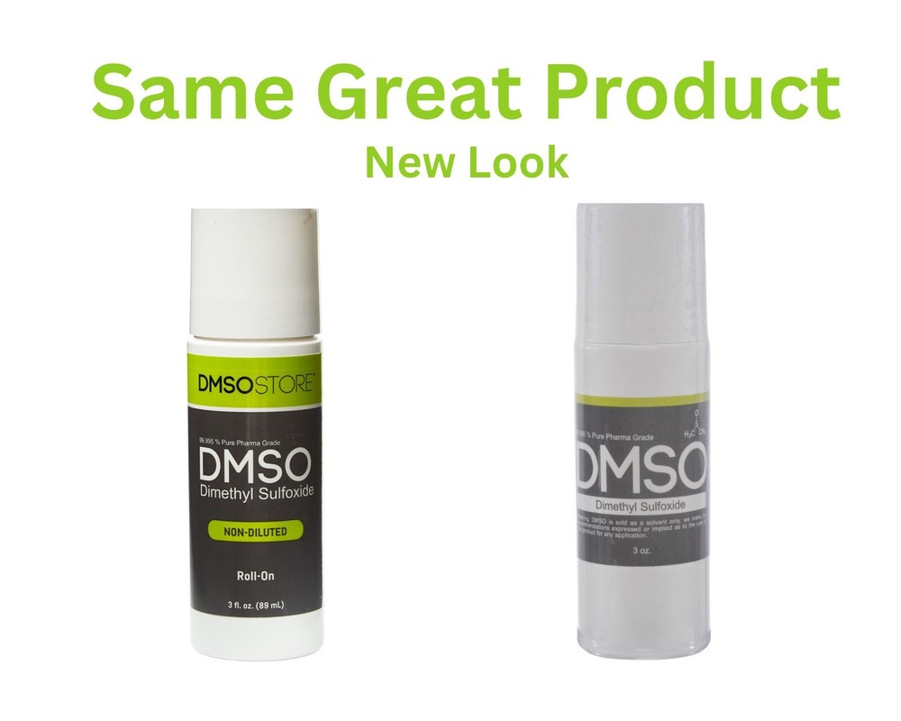 DMSO 3 oz. Roll-on Non-diluted 99.995% Low odor Pharma grade Dimethyl Sulfoxide