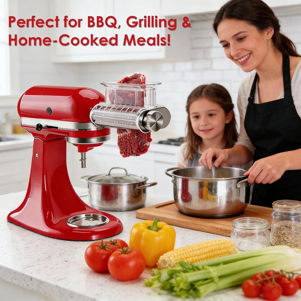 Meat Tenderizer Attachment for KitchenAid Stand Mixer, 3 Adjustable Thickness...