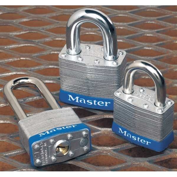 Master Lock 6840Kalj-10G145 Padlock, Keyed Alike, Long Shackle, Rectangular