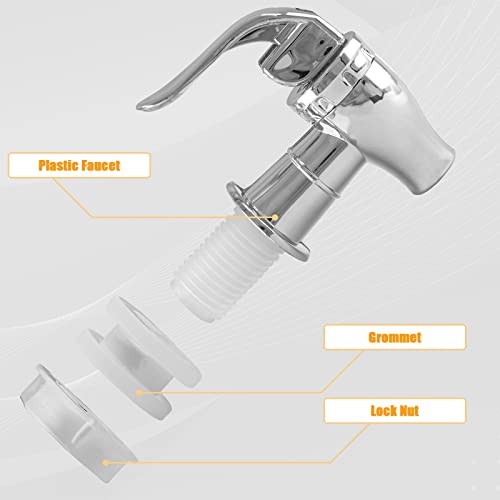 Pcs Replacement Spigot for Beverage Dispenser Push Style Beverage 2 Silver