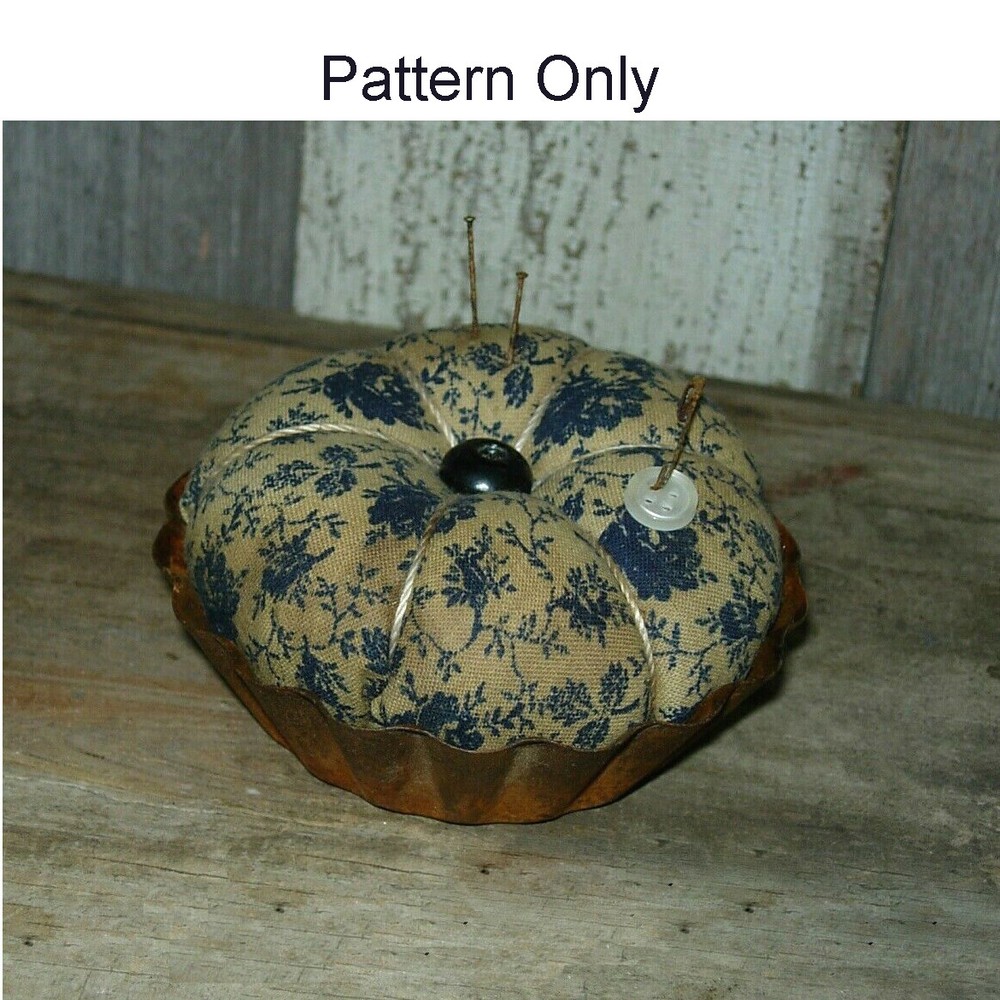 Primitive Zinc Lid Pincushion / Pinkeep PATTERN
