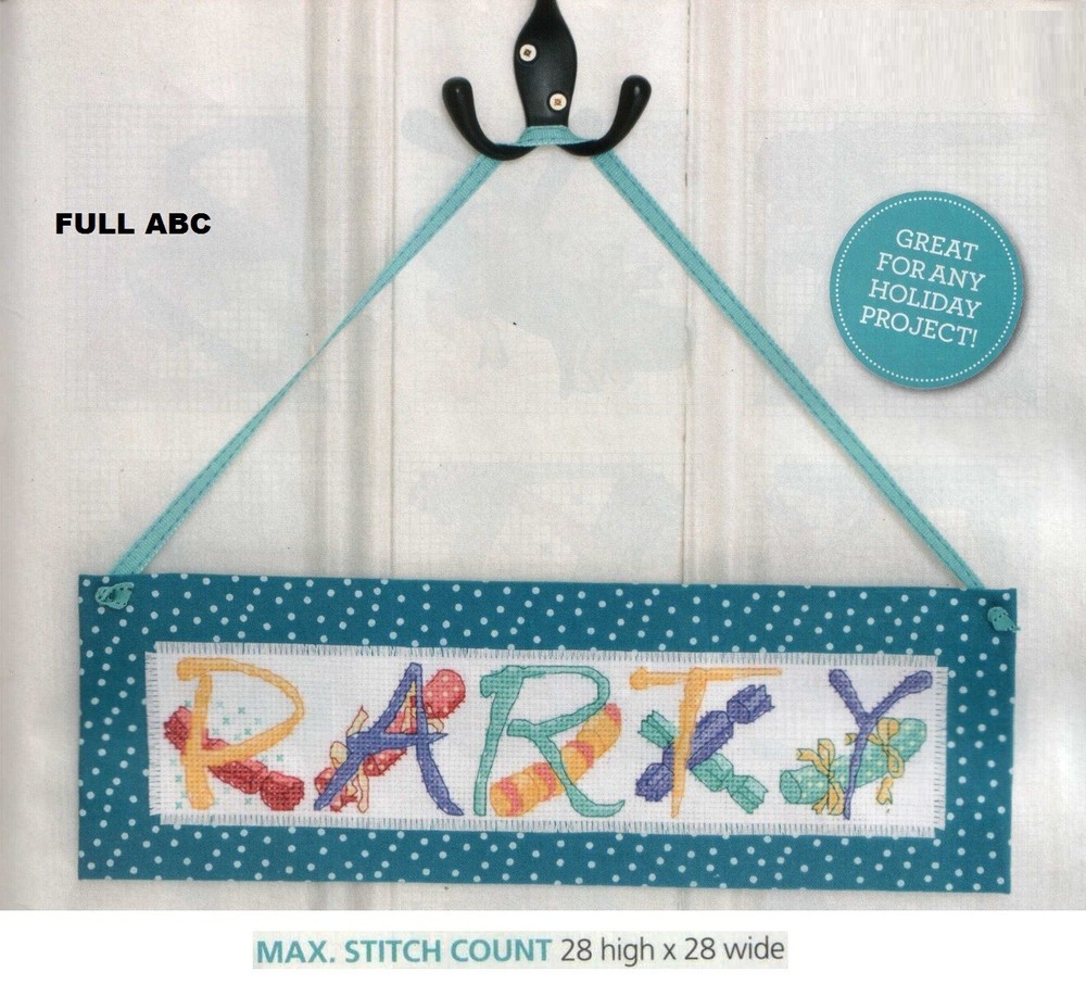 CRACKERS ABC   CROSS STITCH PATTERN  ONLY  EQ -  RYU