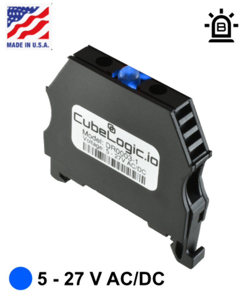 DIN Rail Indicator Light - Pilot - LED - BLUE