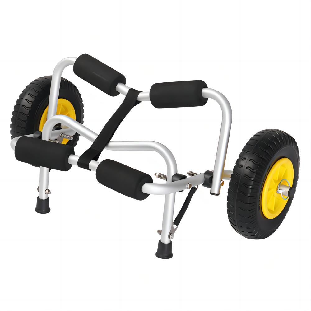Foldable Kayak Canoe Boat Carrier Dolly Cart with Solid Tires