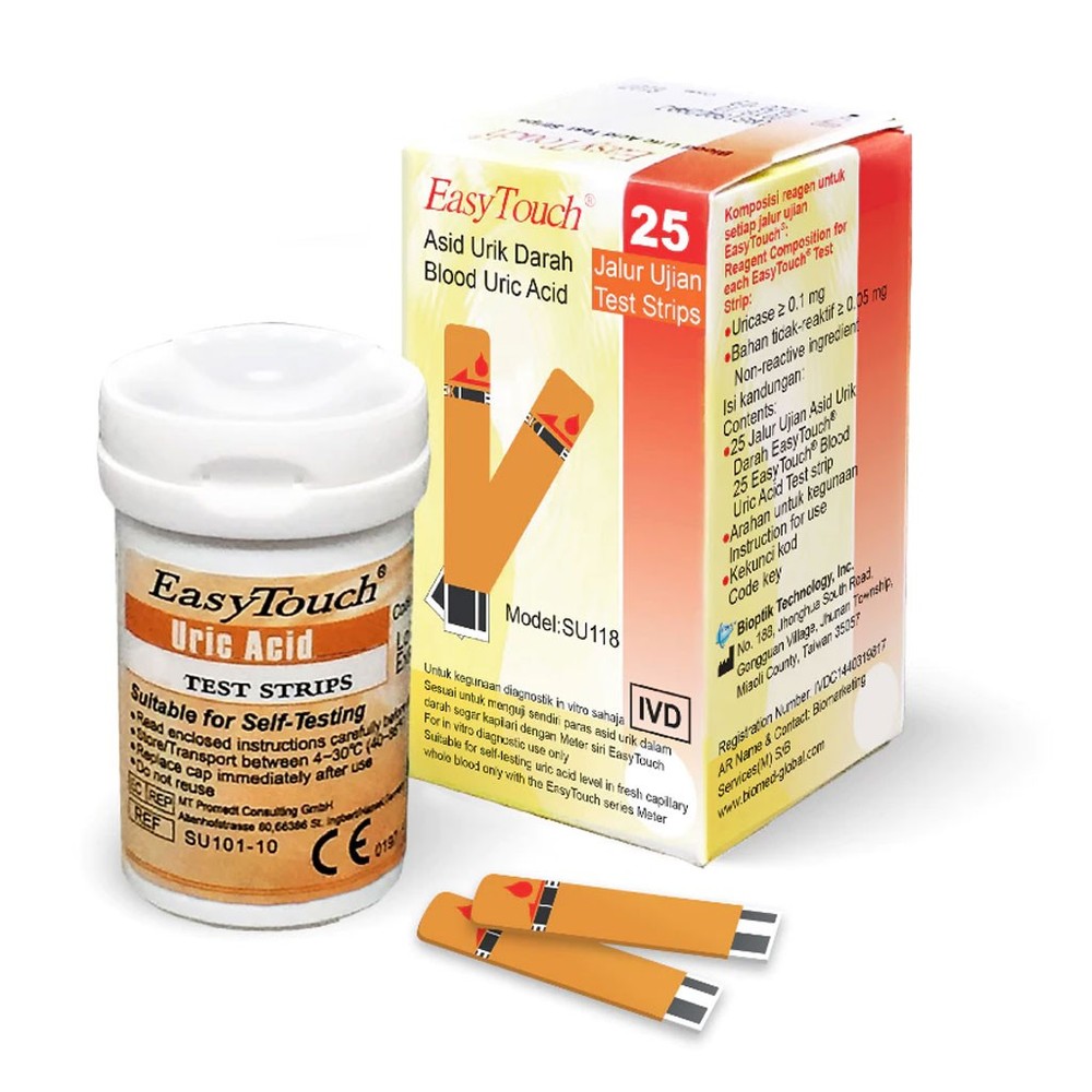 EasyTouch Easy Touch Blood Uric Acid Test Strips - 25 Strips