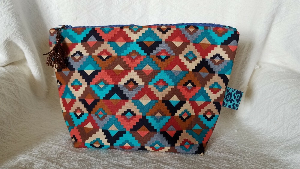 Handmade Cotton lined Knitting project bag Yarn Storage