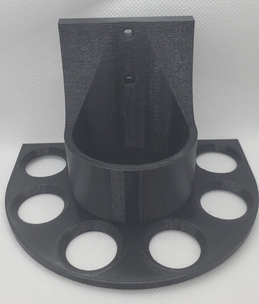 Lightsaber Wall Mount Holder Savi's Workshop Holds 6 Kyber Crystal Containers