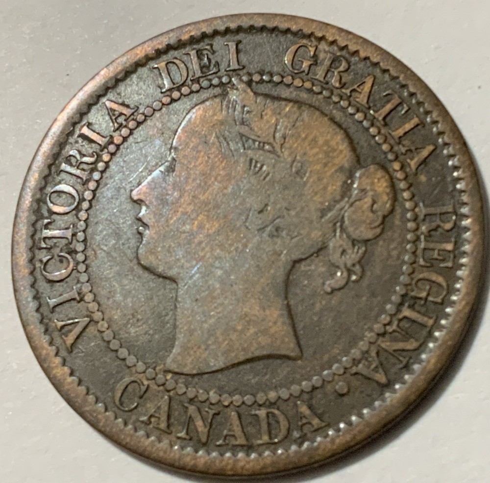 1859/8 Canada Large Cent Narrow, 9