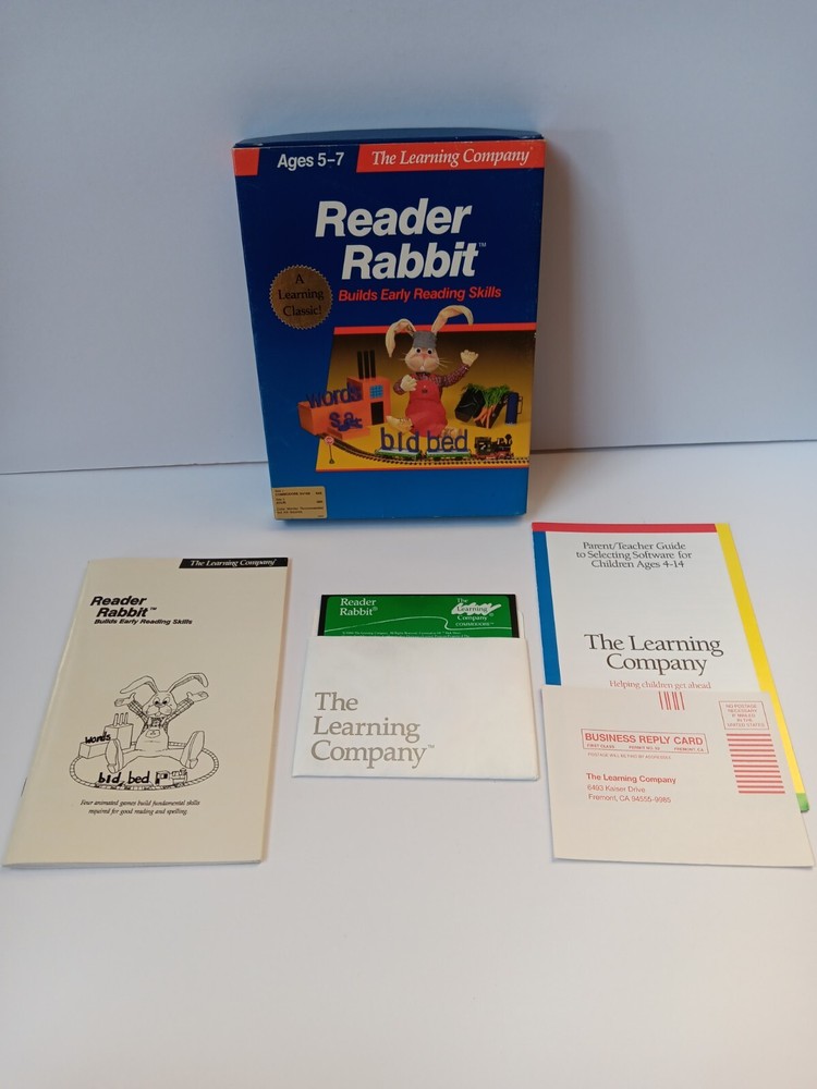 Commodore 64/128 Reader Rabbit The Learning Company Software Tested/Works