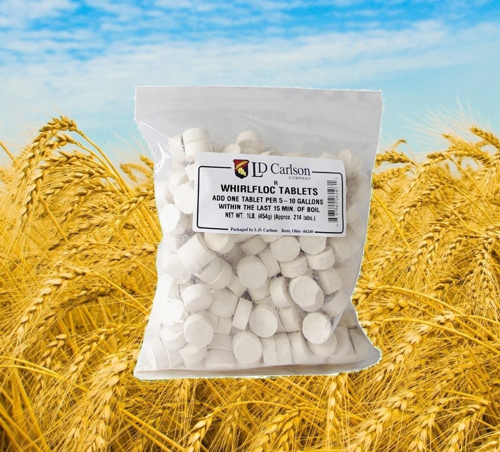 WHIRLFLOC TABLETS 1 POUND IRISH MOSS TABS CLEAR BEER CLARIFIER FOR HOME BREWING
