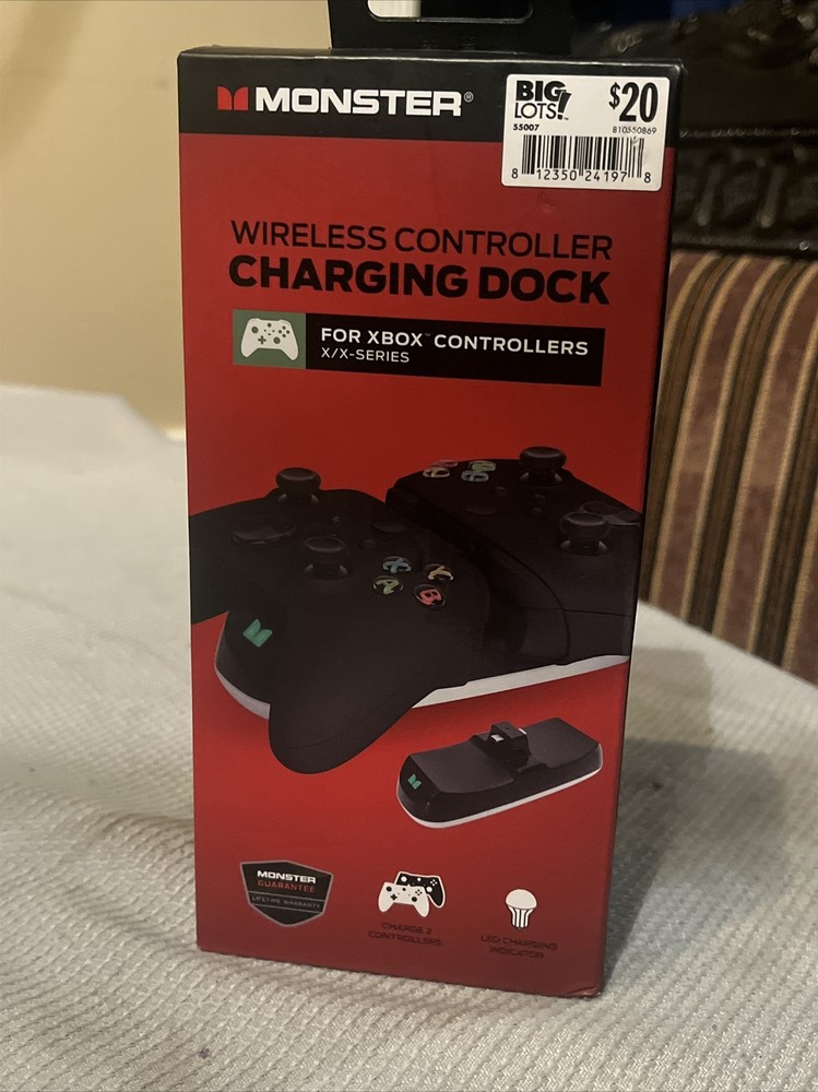 Monster Wireless Controller Charging Dock for Xbox X-Series Controllers