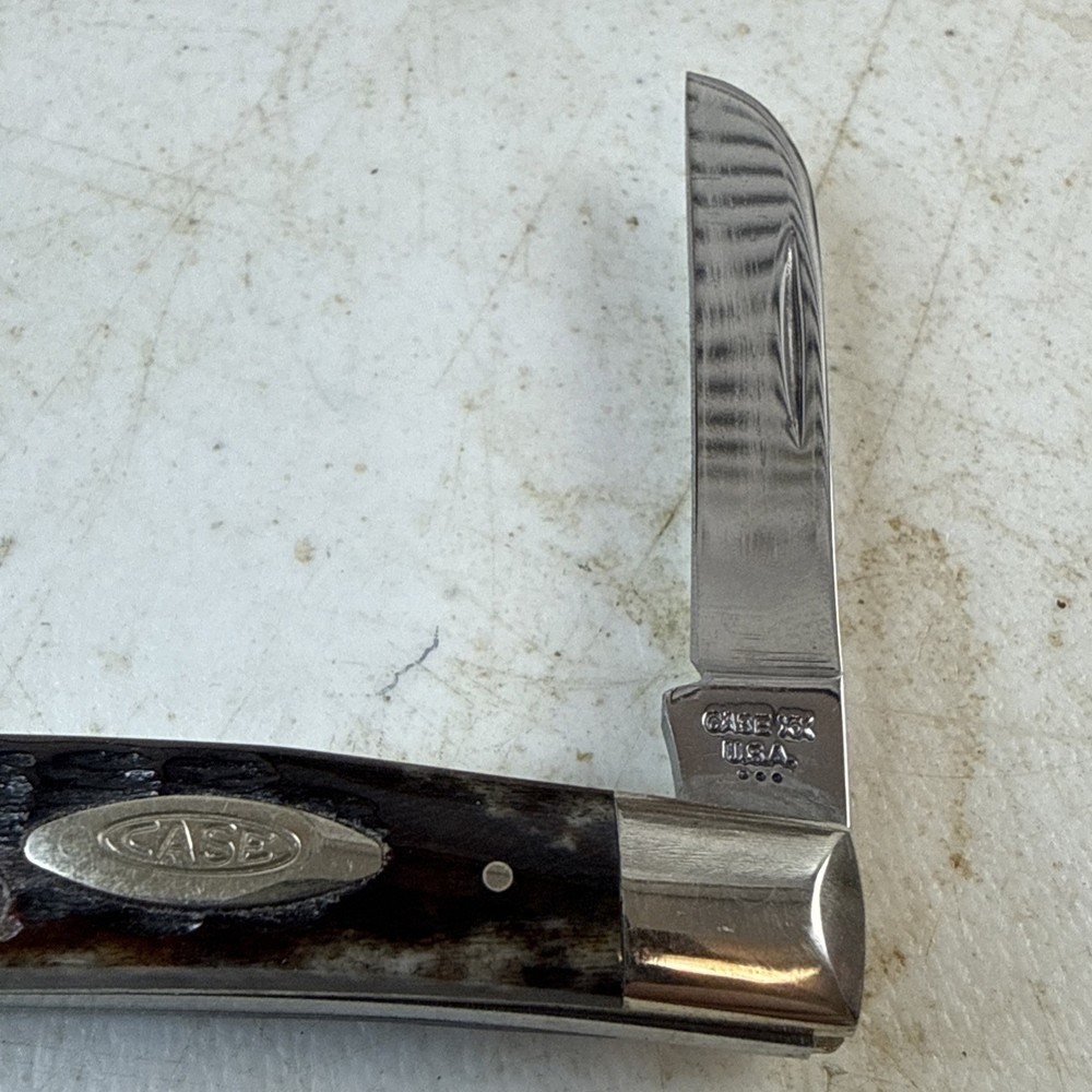 Case Xx 6269 3 DOT SMALL CONGRESS 2 BLADE KNIFE BONE NEVER SHARPENED