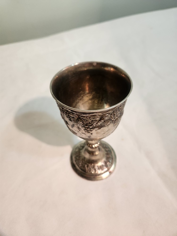 Vintage silverplate goblet