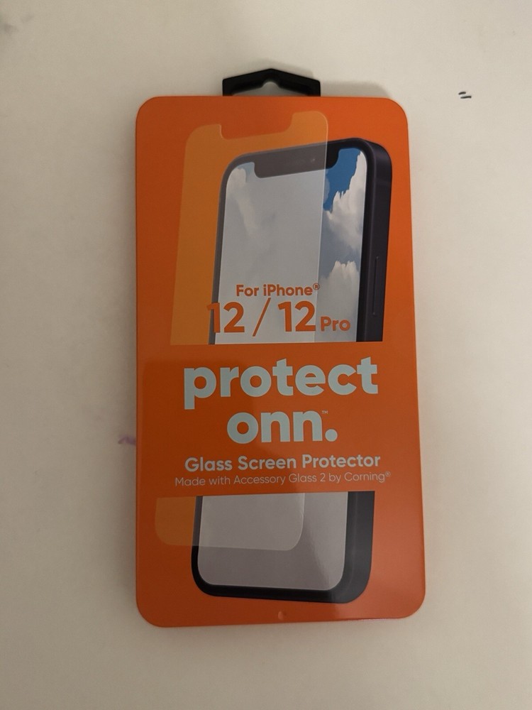 Protect ONN iPhone 12 / iPhone 12 PRO Glass Screen Protector -NEW-