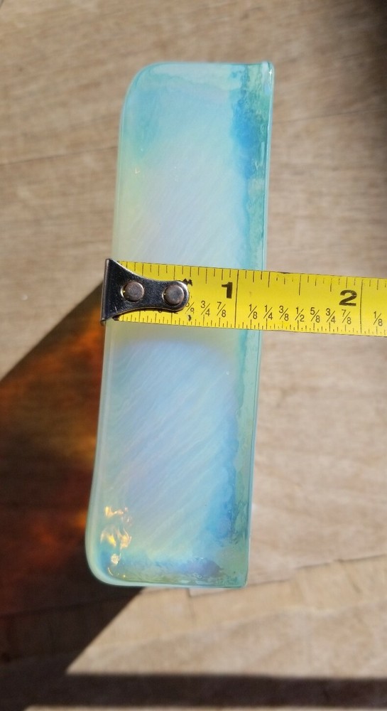 Opalite Glass Tile Chipped Block 4 Slab Flint Knapping Cab 2# Sm.
