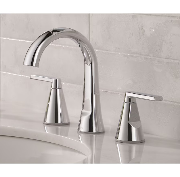 Delta Sparrow Widespread 2-Handle Bathroom Faucet with Drain _Chrome, WaterSense